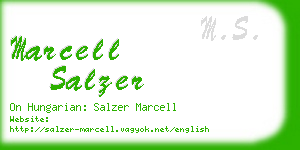 marcell salzer business card